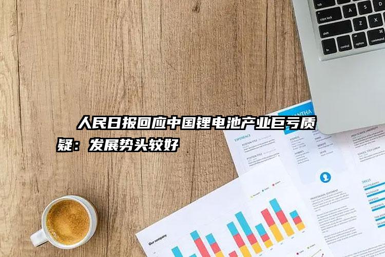 人民日报回应中国锂电池产业巨亏质疑：发展势头较好