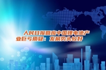 人民日报回应中国锂电池产业巨亏质疑：发展势头较好